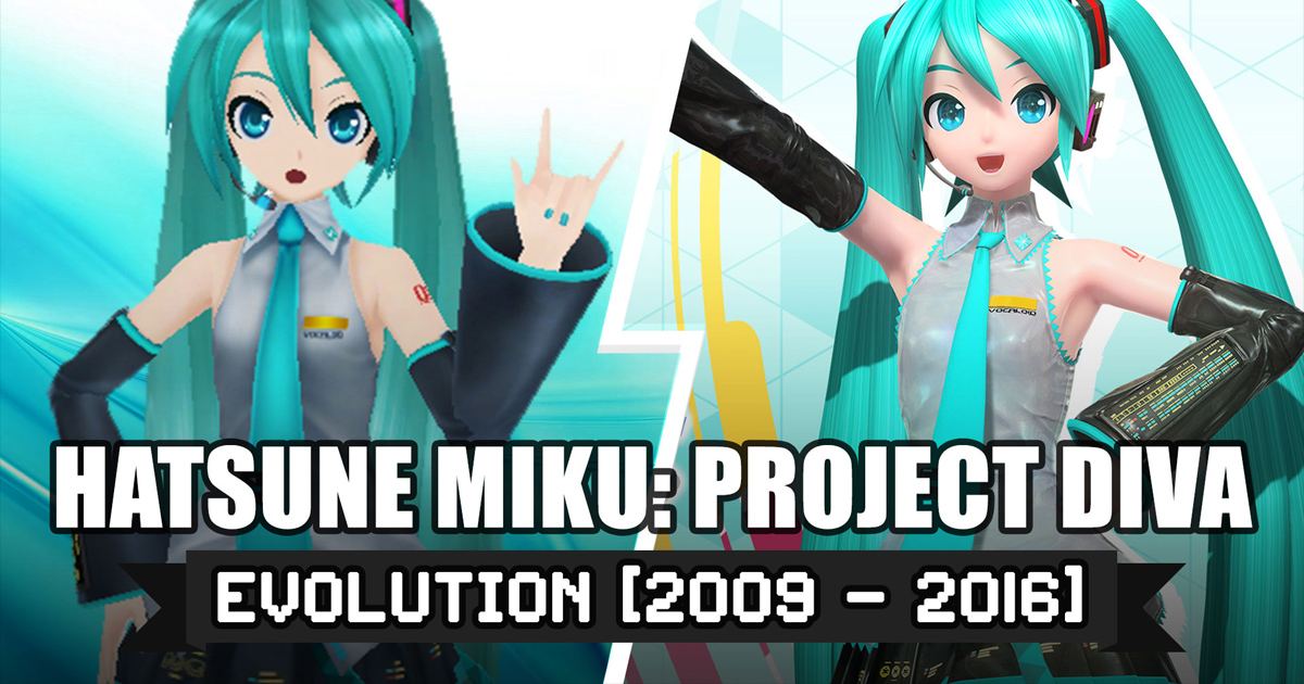วิวัฒนาการ Hatsune Miku: Project DIVA ปี 2009 - 2016